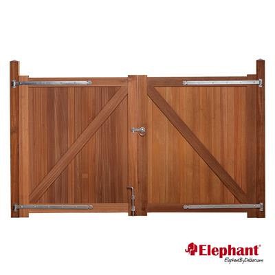 Beslagset "Belmonte" (tbv tuinpoort dubbel) [verzinkt] bc ~