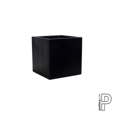 Pottery Pots plantenbak Block S Black hoogte: 30 diameter: 30 (30x30x30 Black) ~
