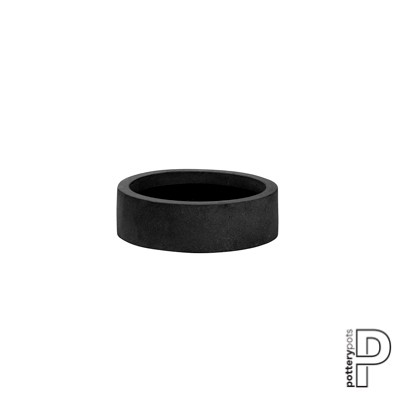 Pottery Pots plantenbak Max Low XS Black hoogte: 9 diameter: 30~
