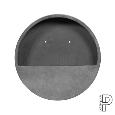 Pottery Pots plantenbak Wally (hanging) M Fiberstone Grey ø50x10 cm ~