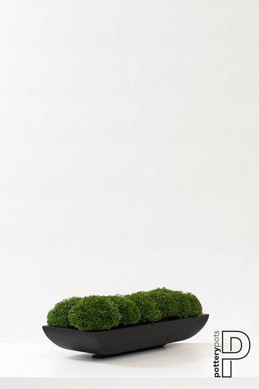 Pottery Pots plantenbak Pandora M Black hoogte: 10 diameter: 64x24~