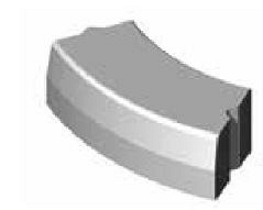 TROTTOIRBAND 28/30x25x78,5 6u grijs vis~