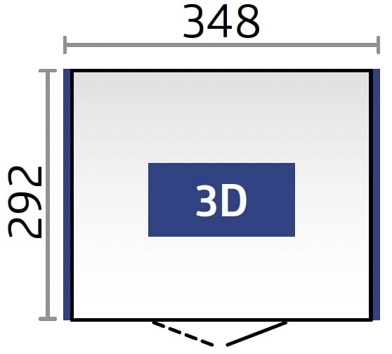 berging Neo 3D dubbele deur, donkergrijs-metallic ~