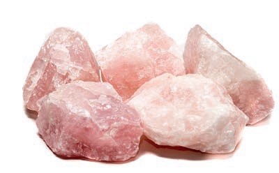Half-edelsteen Rozenkwarts brokken ca. 1,5 kg. ST prijs ~
