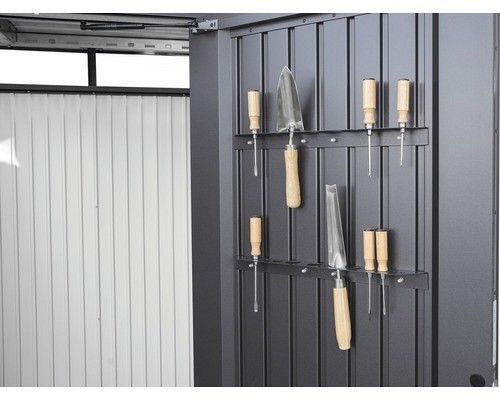 Werktuig houder voor deur  2 stuk, donkergrijs metalic~