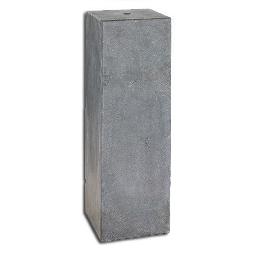 Zuil Spotted Bluestone rondom gezoet + gat 75x20x20 cm.