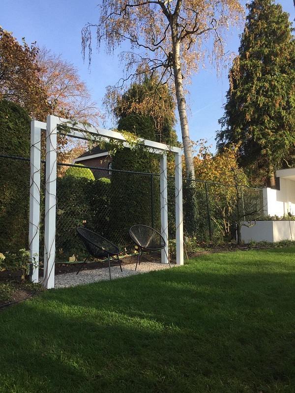Luxxout Pergola U-frame uitval 0-100 cm. Profiel 100x100x2 mm. Antraciet. ~