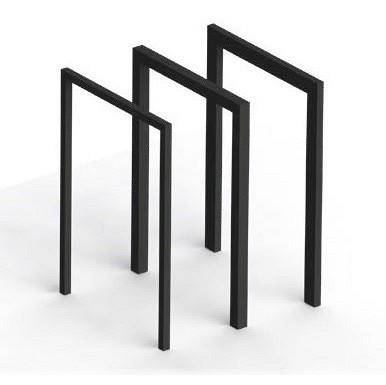 Luxxout Pergola U-frame uitval 0-100 cm. Profiel 100x100x2 mm. Antraciet. ~