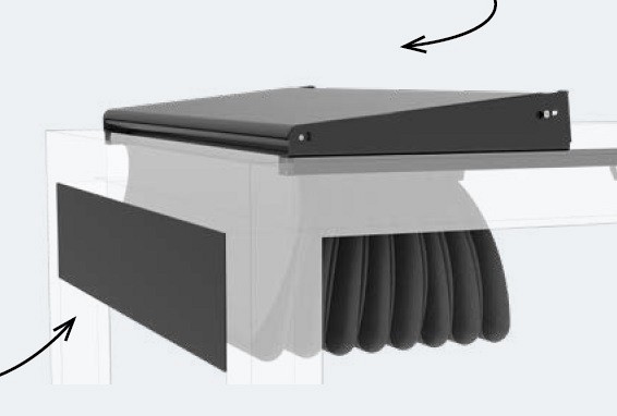 Beschermdak voor Solem zonwering, 100-199 cm breed ~