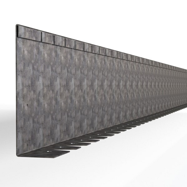 Verzinkte kantopsluiting Single flex met voet