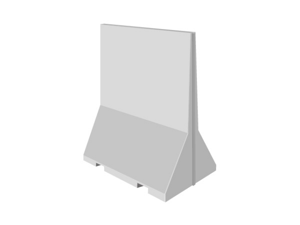 Keerwand AX (HxBxV) 150x200x70 cm. (prijs af fabriek) ~