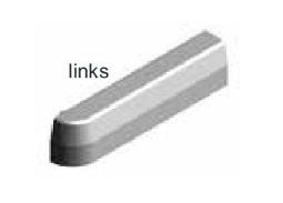 INPER 13/15x25x75 li grijs vis ~