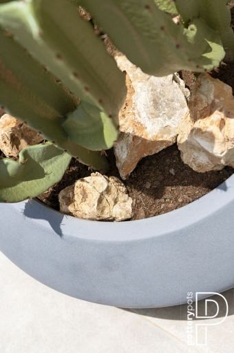 Pottery Pots plantenbak Tara L Black hoogte: 30 diameter: 80~