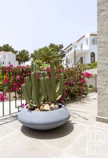 Pottery Pots plantenbak Tara L Black hoogte: 30 diameter: 80~