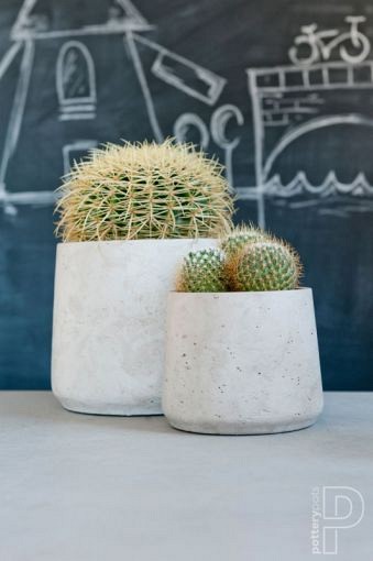 Pottery Pots plantenbak Patt L Grey Washed hoogte: 165 diameter: 20~