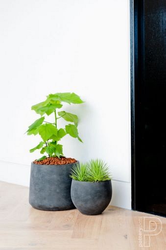 Pottery Pots plantenbak Jumbo Orb L Black hoogte: 114 diameter: 133x133~
