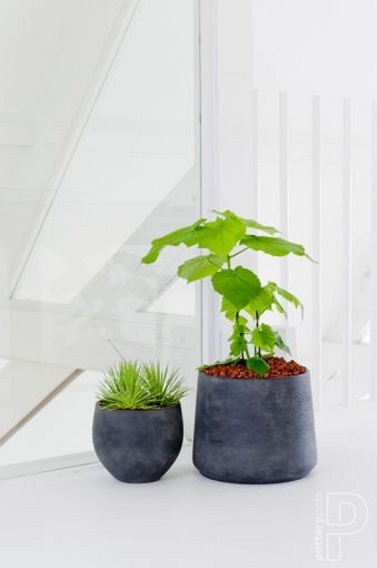 Pottery Pots plantenbak Jumbo Orb L Black hoogte: 114 diameter: 133x133~