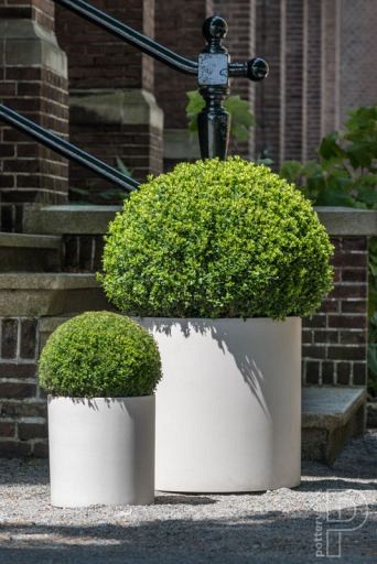 Pottery Pots plantenbak Max S Glossy White hoogte: 30 diameter: 30~