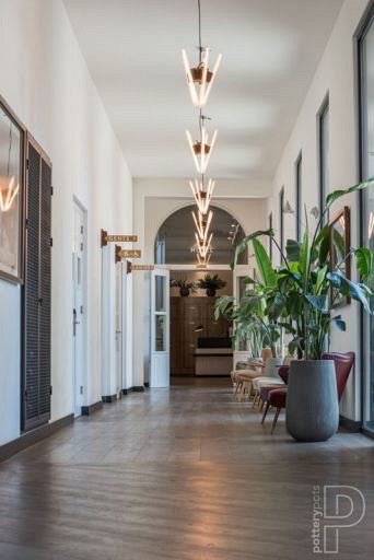 Pottery Pots plantenbak Patt High S Ridged Grey hoogte: 43 diameter: 29~