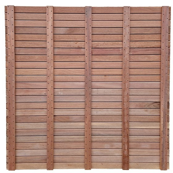 Keruing scherm 180x180 cm. 53 Premium  (uitlopend '25) ~