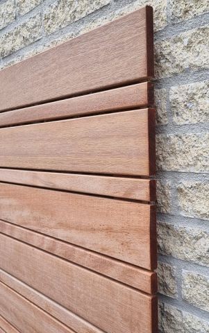 Keruing scherm 180x180 cm. 53 Premium  (uitlopend '25) ~