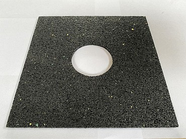 Vaste onderplaat RC 24  - 120x120x20 ~