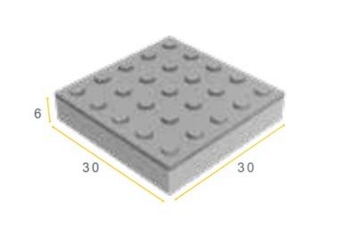 WAARS 30x30x6 geob wit 10224 (stoeptegel/betontegel) ~