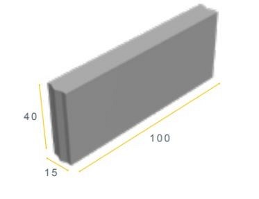 Opsluitband grijs 100x40x15 cm. vb ~