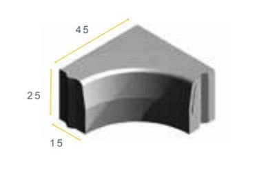 TROHB 13/15x25 90i grijs vis ~