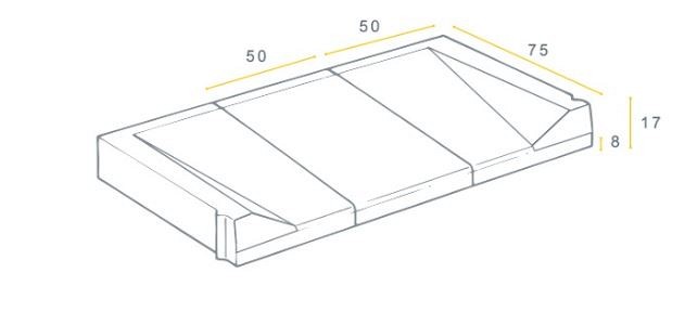 INVINRB 13/15 17/8X75X50 li grijs vis ~