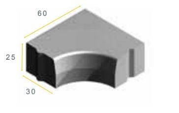TROHB 28/30x25 90i grijs vis ~