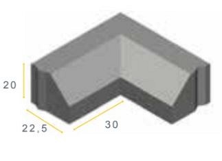RWSHS 11,5/22,5x20x30 90i grijs vis ~