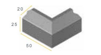 GELHS 5/20x25x50 90u grijs vis ~