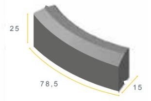 GELB 6/15x25x78,5 4u grijs vis ~