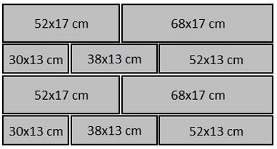 Arizona Black Lineair verband x7 cm. ~