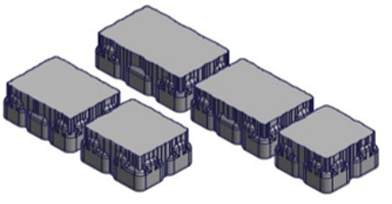 Via Corio Black lineair verband MF x8 cm. ~
