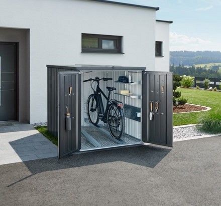 MiniGarage L donkergrijs metallic ~