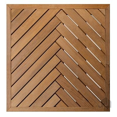 Elephant visgraat terrastegel duurzaam hardhout FSC 30x1000x1000mm vlak geschaafd ~