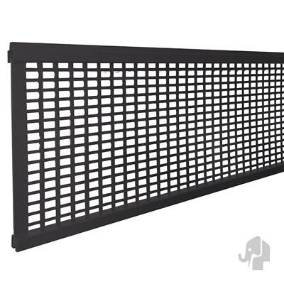 Aluminium antraciet lamel deco "Mix&Match" 20x256x1800mm rooster in krimpfolie ~