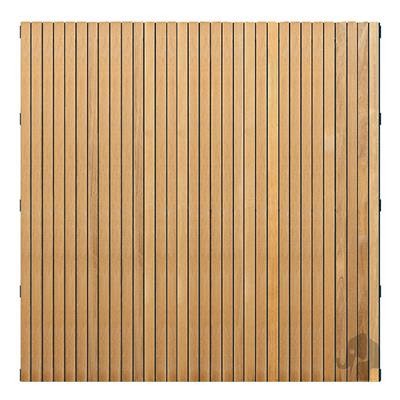 Elephant schutting Stripes Black hardhout FSC 45x1800x1800mm naturel/zwart RVS geschroefd ~