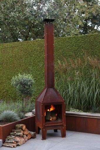 Corten tuinkachel ~