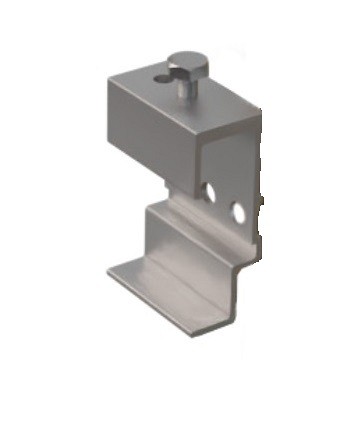 WEO Brise soleil verstelbare klem aluminium NV3 (Clip alu - verstelbaar) ~