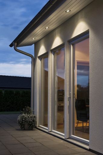 Wand-/Plafond PowerLED 230V inbouwarmatuur, round, diameter 12.5cm, 4x 1W ~