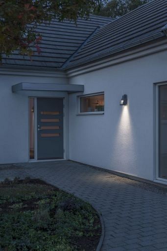 Potenza 230V wandarmatuur flush downspot 27cm, GU10, max 6W ~