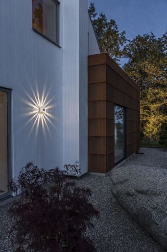 Pescara PowerLED 230V wandarmatuur flush square 11cm, 1x 3W ~