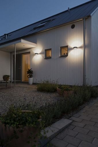 Rovigo PowerLED 230V wandarmatuur ring Ø 20cm, vandalismebestendig glas, 1x 5W ~