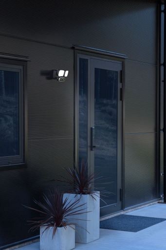 PowerLED App controlled Smartlight Twin Floodlight camera 230V/2x 12W/5000K 28.3x13cm met instelbare stralingshoek en bewegingsmelder ~