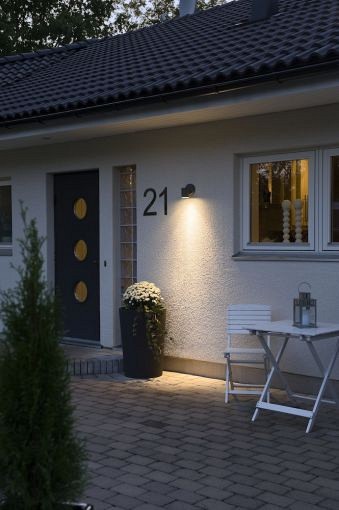 Modena 230V wandarmatuur downspot XL 12cm, GU10, max 35W ~