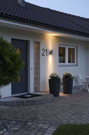 Modena 230V wandarmatuur twinspot XL 19.5cm, GU10, max 2x 35W ~