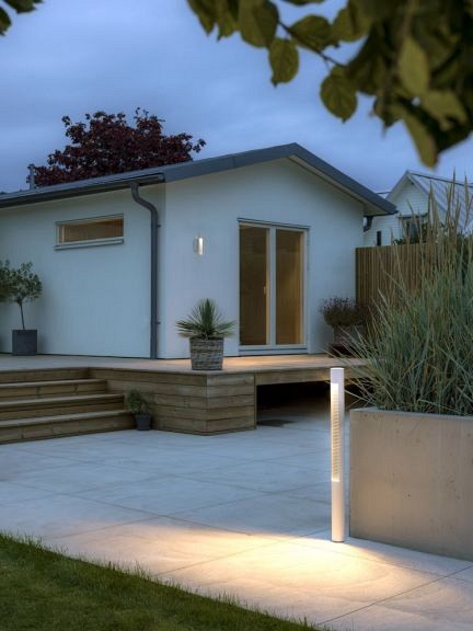 Udine PowerLED 230V wandarmatuur tube, 33cm, 2x6W ~